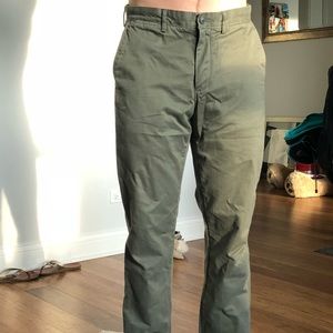 J. Crew Olive “Broken In” pants